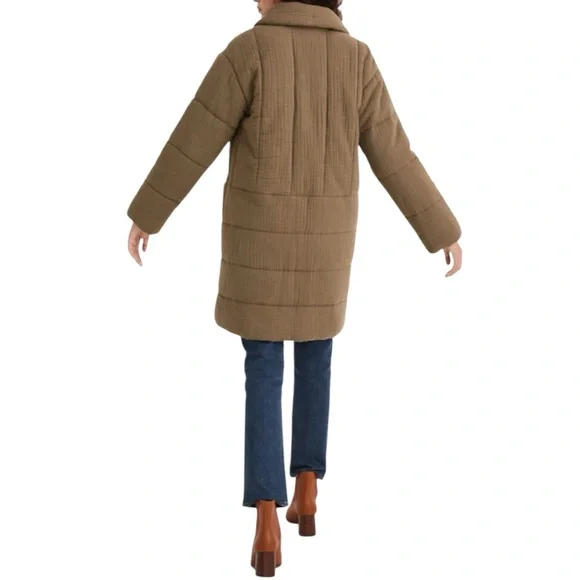 Madewell Light-spun Dumont Quilted Oversized Fit Olive/Green Jacket Size Small - Picture 8 of 16
